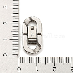 変色しない304ステンレススチール製折りたたみ式留め具  ステンレス鋼色  23x11x3mm  穴：4x5mm&nbsp;STAS-D026-01A-P