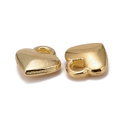 チベット風合金ハートチャーム  カドミウムフリー＆鉛フリー  ゴールドカラー  8x7x2.5mm  穴：2mm&nbsp;TIBEP-LFH260Y-G-LF