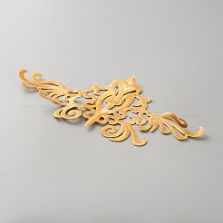 Polyester Flower Embroider Thread Iron on/Sew On Patches&nbsp;PATC-WH0010-97