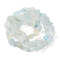 Raw Rough Natural Aquamarine Beads Strands&nbsp;G-I283-G08-02