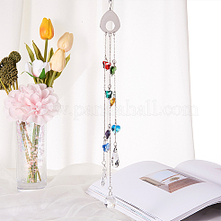 Crystal Glass Suncatcher Chakra Colors Ceiling Chandelier Ball Prism&nbsp;AJEW-GF0001-23