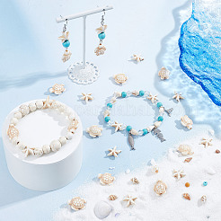 200Pcs Dyed Synthetic Turquoise and Magnesite Beads&nbsp;G-SC0002-41