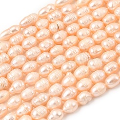 Natural Cultured Freshwater Pearl Beads Strands&nbsp;PEAR-F020-05A