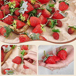 55Pcs 6 Styles Plastic Imitation Strawberry&nbsp;DJEW-GA0001-54
