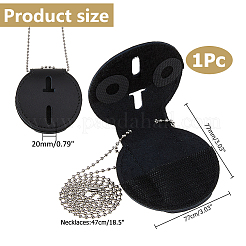 Cattlehide Leather Badge Holder&nbsp;AJEW-WH0696-023B