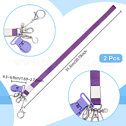 2Pcs Alloy & 304 Stainless Steel Clasps & ABS Plastic Pearl Beaded Zipper Helpers&nbsp;HJEW-PH02478