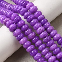Dyed Natural White Jade Beads Strands&nbsp;G-G107-A22-01