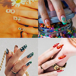 Stainless Steel DIY Nail Art Templates&nbsp;MRMJ-WH0092-005