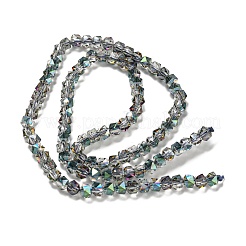 Electroplate Glass Beads Strands&nbsp;GLAA-Q105-02-02