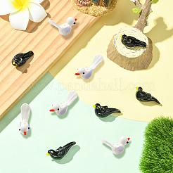 10個2色手作りランプワークビーズ  鳥  ミックスカラー  5.5~28x5.5~33x5.5~15mm  穴：1.2~1.4mm  5個/カラー&nbsp;LAMP-CJ0002-54