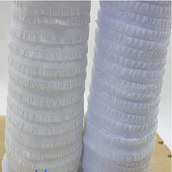 ポリアミド伸縮性ストレッチレーストリム  人形の服用  裁縫道具  雪  1/2インチ（13mm）  約50.00ヤード（45.72m）/ロール&nbsp;OCOR-WH0109-112K