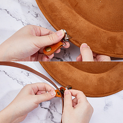 10Pcs Cattlehide Leather Cable Straps&nbsp;HJEW-FH00225