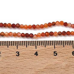 Natural Red Agate Beads Strands&nbsp;G-B168-A04-2mm