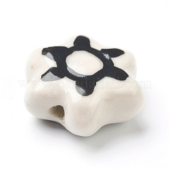 Handmade Porcelain Flower Beads&nbsp;PORC-J008-06