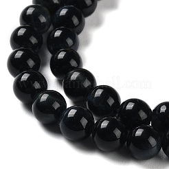 天然石タイガーアイビーズ連売り  ラウンド  8mm  穴：1.2mm  約49個/連  15.08''（38.3センチメートル）&nbsp;G-D083-A01-01