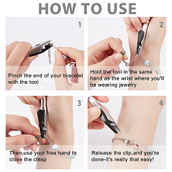4 Pcs 4 Colors PE Bracelet Helper&nbsp;TOOL-PH0001-27