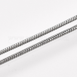 Brass Round Snake Chain Necklace Making&nbsp;MAK-T006-11A-B