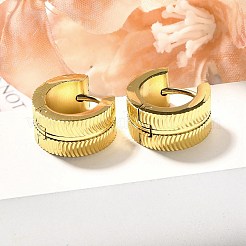304 Stainless Steel Hoop Earrings for Women&nbsp;EJEW-C096-49G