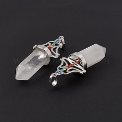 Natural Quartz Crystal Big Pointed Pendants&nbsp;G-I342-01P-12