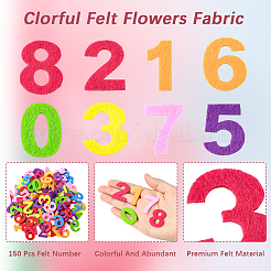 フェルトアクセサリー3袋  衣装帽子バッグ飾りアクセサリー  数  27~28.5x13.5~23x1.5~2mm  50個/袋&nbsp;DIY-SC0031-13D