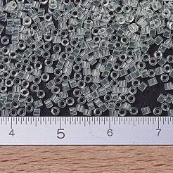 MIYUKIデリカビーズ  シリンダー  日本製シードビーズ  11/0  （db1404)トランスペアレントペールグリーンミスト  1.3x1.6mm  穴：0.8mm  約2000PCS /ボトル  10 G /ボトル&nbsp;SEED-JP0008-DB1404