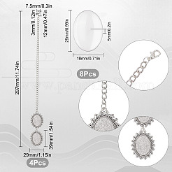 Alloy Graduation Cap Brim Chains Tassel Photo Charms&nbsp;DIY-SC0020-63