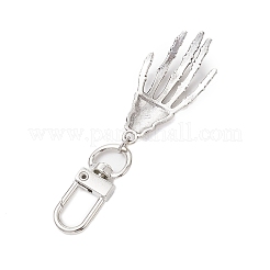 Halloween Themed Alloy Skeleton Hand Pendant Decorations&nbsp;HJEW-JM02147