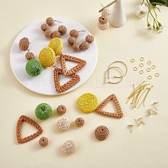 DIY Woven Drop Earring Making Kit&nbsp;DIY-SZ0009-29