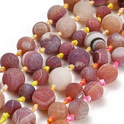 Dyed & Heated Natural Weathered Agate Beads Strands&nbsp;GG-CBAB9C6-M01-01