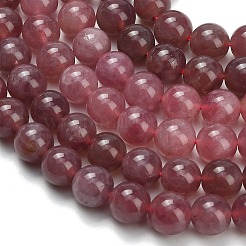 Natural Madagascar Rose Quartz Beads Strands&nbsp;G-L642-B20-8mm
