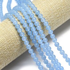 Natural Malaysia Jade Beads Strands&nbsp;G-L645-C01-4mm-21