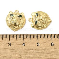Brass Micro Pave Green Cubic Zirconia Pendants&nbsp;KK-G481-08G