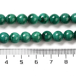 Natural Malachite Beads Strands&nbsp;G-F571-27A1-7mm