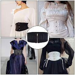 PU Leather Wide Elastic Corset Belts&nbsp;AJEW-WH0248-16C