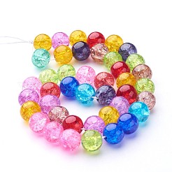 Crackle Glass Beads Strands&nbsp;GGM004