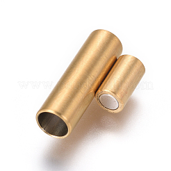 304 Stainless Steel Magnetic Clasps with Glue-in Ends&nbsp;STAS-F227-53A-G
