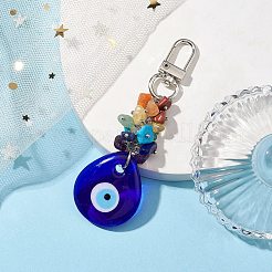 Evil Eye Blue Glass Pendant Decooration&nbsp;HJEW-JM01967-01