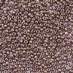 TOHOラウンドシードビーズ  11/0  日本製シードビーズ  （1700)金メッキ大理石白  11/0  2x1.5mm  穴：0.5mm  約20000個/袋  100 G /袋&nbsp;SEED-R049-1700