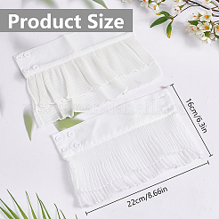 2 Pairs 2 Styles Chiffon Oversleeves&nbsp;AJEW-FG0003-94