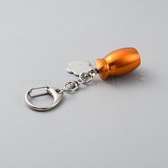 Openable Pet Memorial Urn Ashes Alloy Pendants Keychain&nbsp;DIY-WH0430-107D