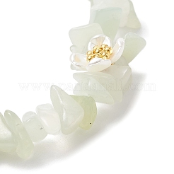 Natural New Jade Beaded Stretch Bracelets for Women&nbsp;BJEW-JB12315-02