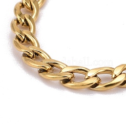304 Stainless Steel Curb Chains Bracelets&nbsp;BJEW-JB06272-02