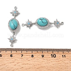 Brass Micro Pave Clear Cubic Zirconia Box Clasps&nbsp;KK-G505-37P