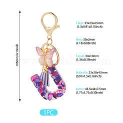 Resin Butterfly Pendant Keychains&nbsp;KEYC-TAC0034-03U