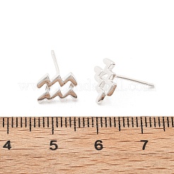 925 Sterling Silver Stud Earrings&nbsp;EJEW-K303-01S-11