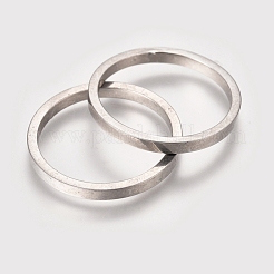 変色しにくい304ステンレススチール製リンクリング  リング  ステンレス鋼色  20x1.7mm  内径：17mm&nbsp;STAS-L238-022P