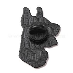 エナメルピン  バックパック用合金ラペルピンバック  ドーベルマン・ピンシャー  ブラック  ブラック  34.5x22mm&nbsp;AL-L001-01EB-04