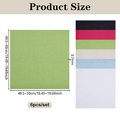 6Pcs Linen Embroidery Fabric&nbsp;DIY-WH0750-428