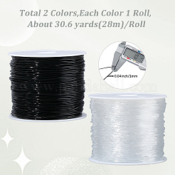 2Rolls 2 Colors Round Crystal Elastic Stretch Thread&nbsp;EW-PA0001-01A