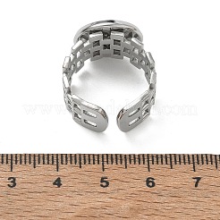 304 Stainless Steel Cuff Ring Components&nbsp;SA-CBA37BC-17D-P